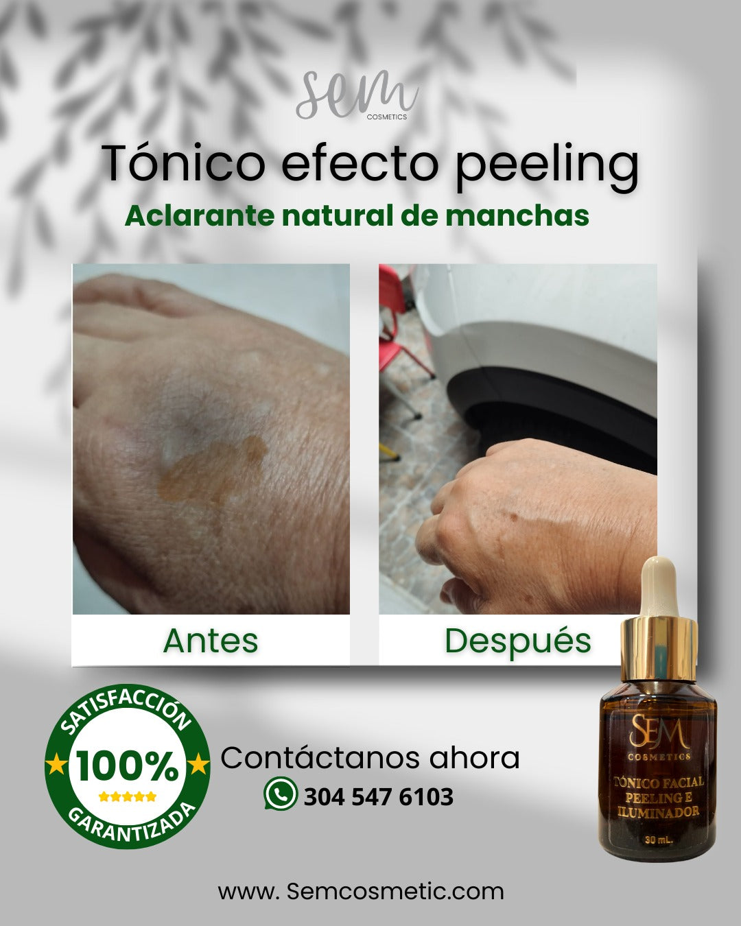 Tónico facial - Sem Cosmetics